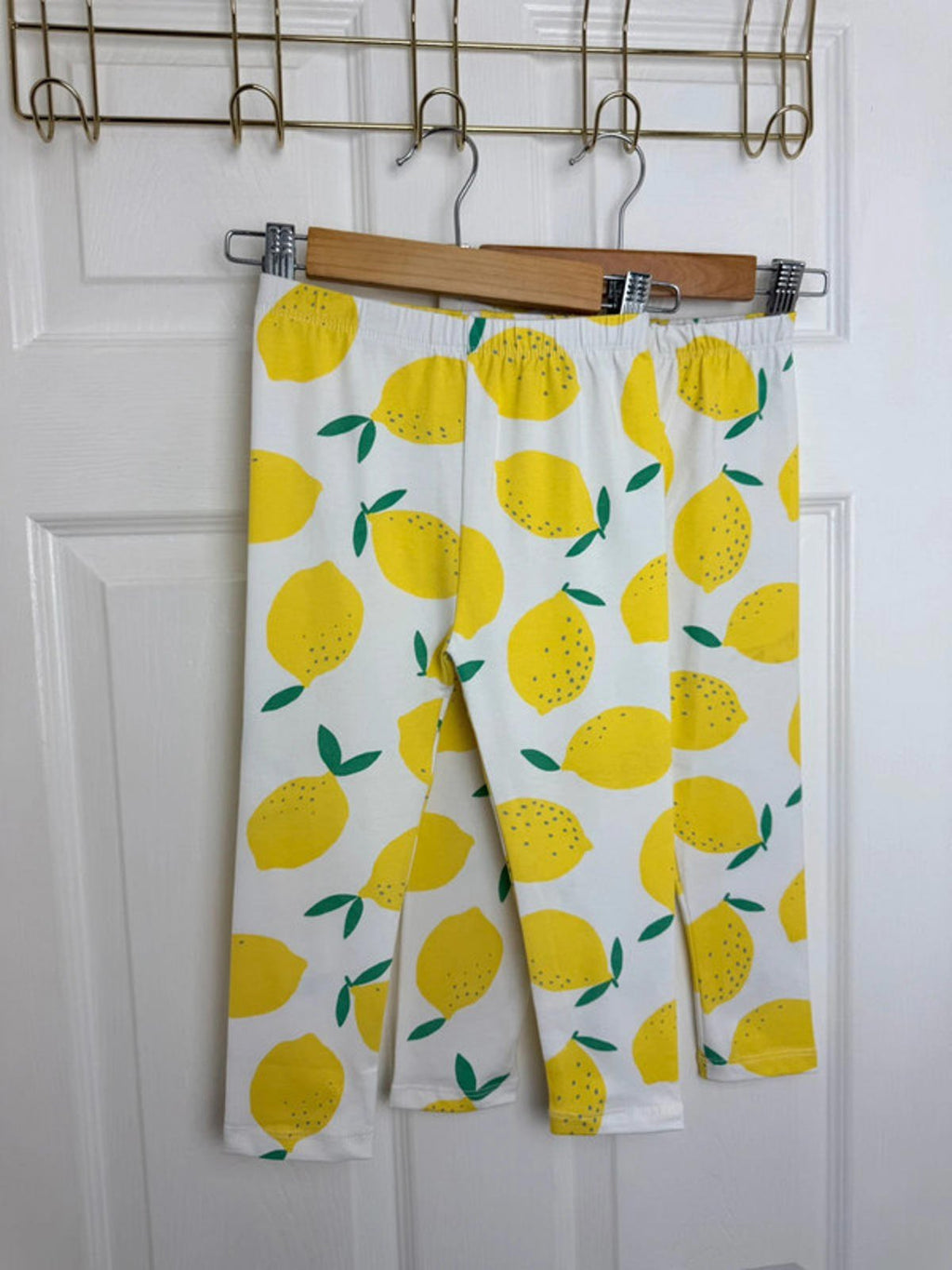 NEW Ex TU Lemon Yellow & White Summer Leggings Bundle Girls 4 Years - Back On The Shelves High Street Discount Outlet Online UK