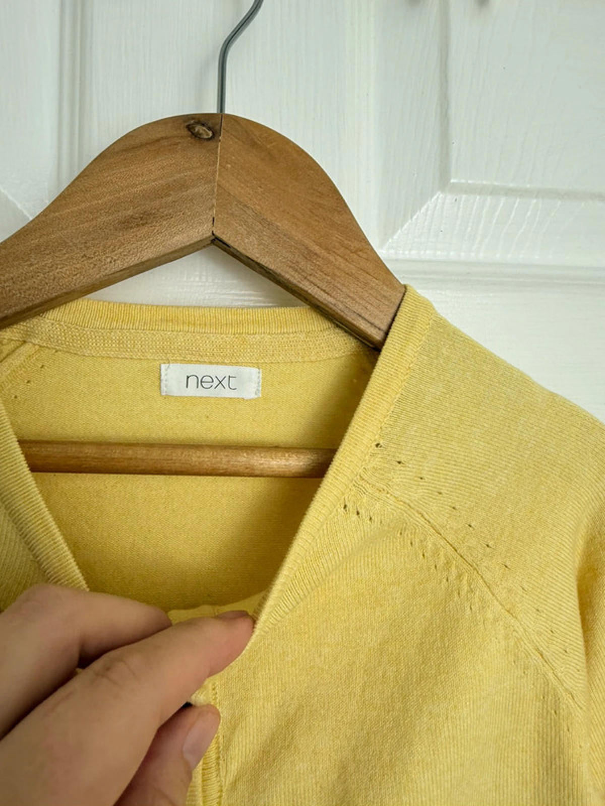 NEW Ex NXT Yellow Fine Knit Button Cardigan | Classic Lightweight Layer 5 Years - Back On The Shelves High Street Discount Outlet Online UK