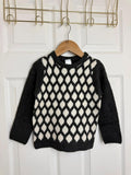 Palomino Kids Charcoal & Cream Diamond Knit Jumper - Boys 3 Years - Back On The Shelves High Street Discount Outlet Online UK