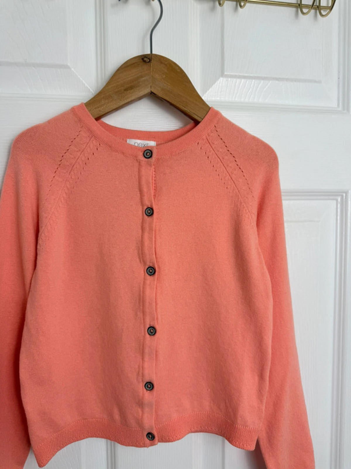 NEW Ex NXT Orange Fine Knit Button Cardigan - Girls 6 Years - Back On The Shelves High Street Discount Outlet Online UK