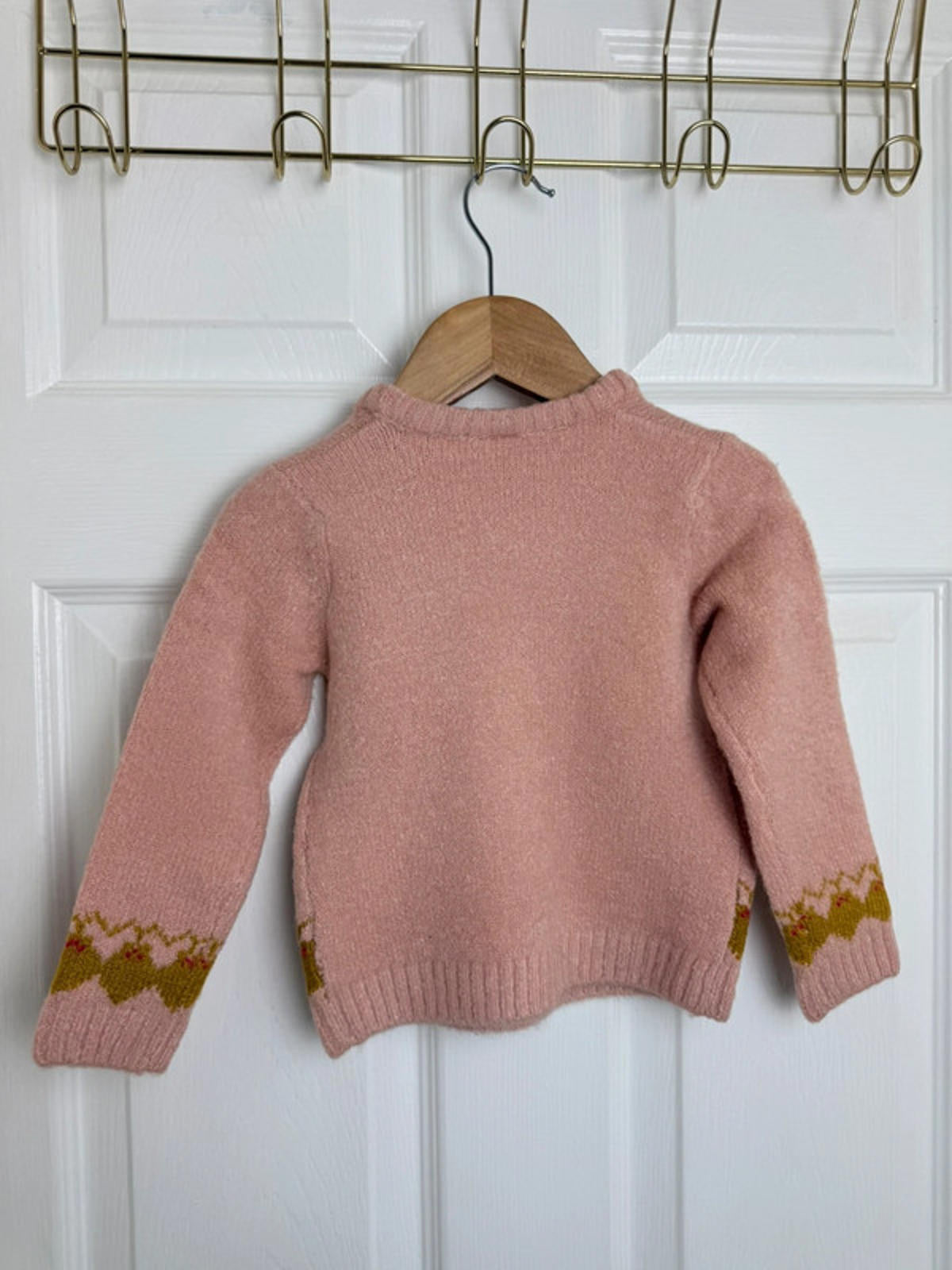 Palomino Kids Pink Fair Isle Knit Jumper - Unisex 18 - 24 Months - Back On The Shelves High Street Discount Outlet Online UK