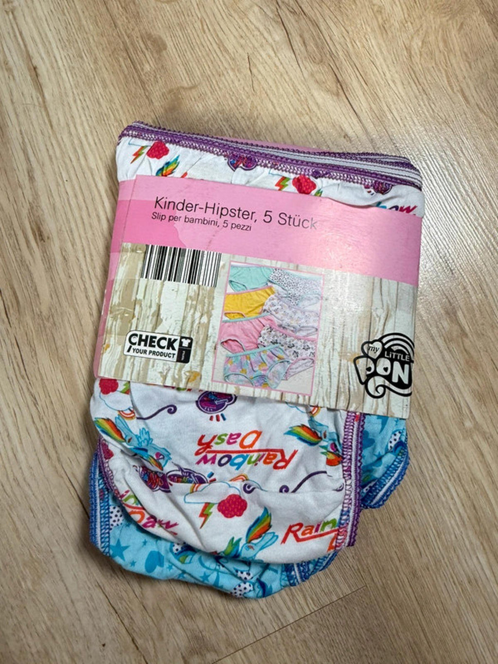 NEW Lycra My Little Pony 5 Pack Hipster Knickers Girls 6 Years - Back On The Shelves High Street Discount Outlet Online UK