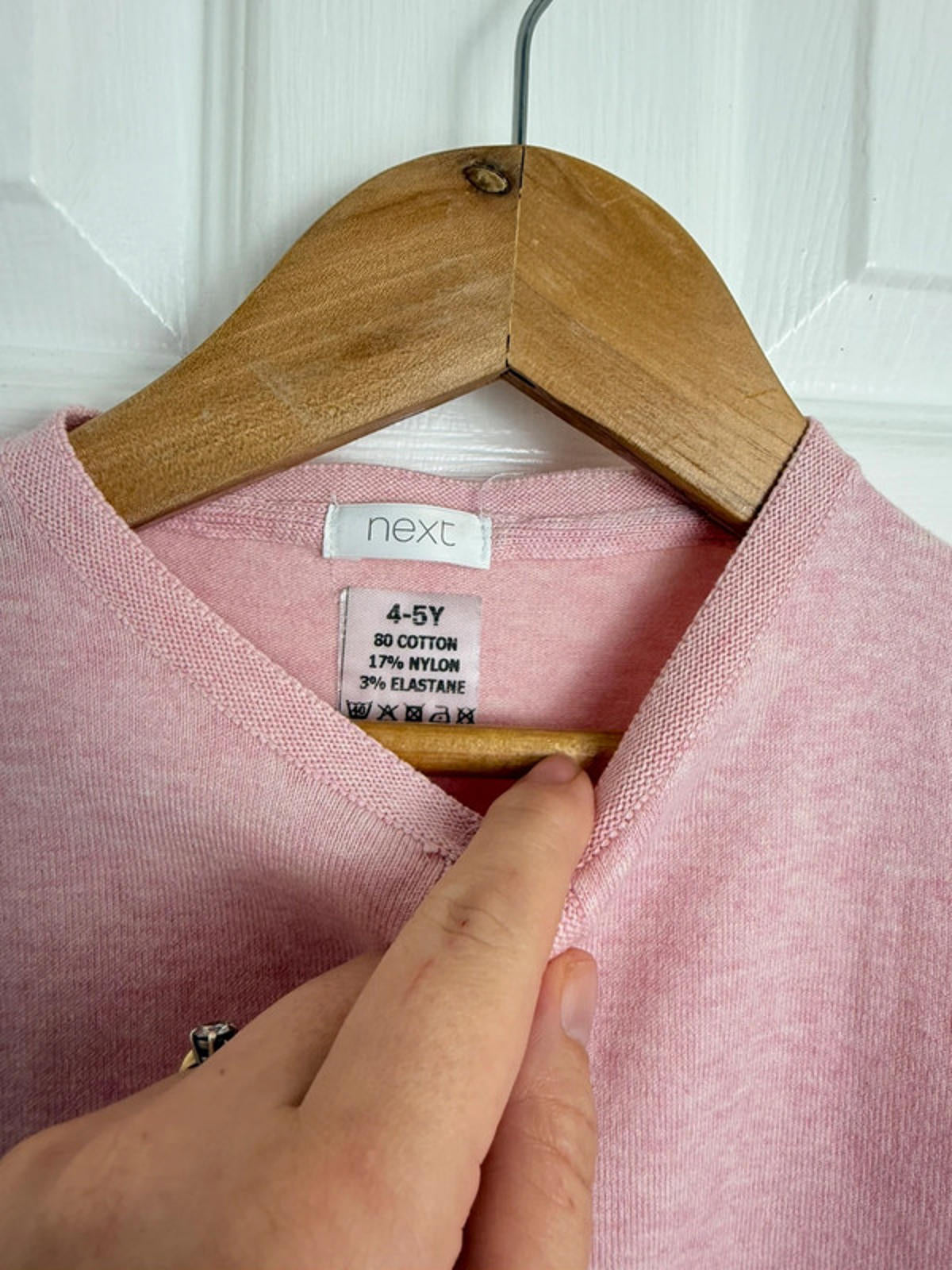 NEW Ex NXT Light Pink Fine Knit Button Cardigan - Girls 5 Years - Back On The Shelves High Street Discount Outlet Online UK