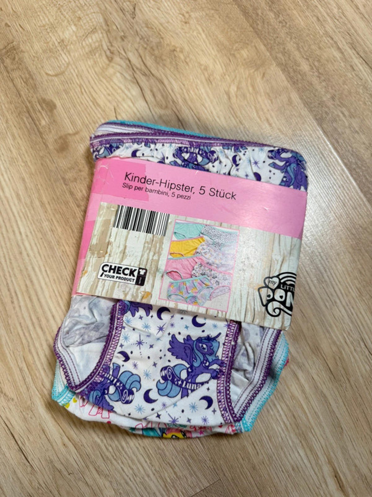 NEW Lycra My Little Pony 5 Pack Hipster Knickers - Girls 6 Years - Back On The Shelves High Street Discount Outlet Online UK