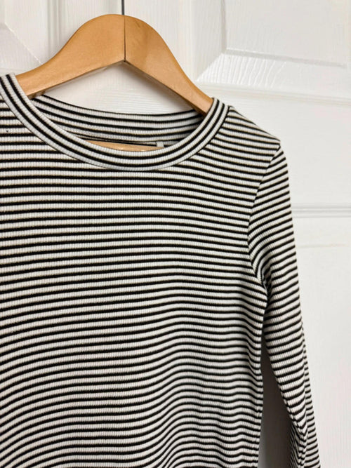 Ex Next Ribbed Striped Top | 6 Years | Gold Thread | BNWT - Back On The Shelves High Street Discount Outlet Online UK