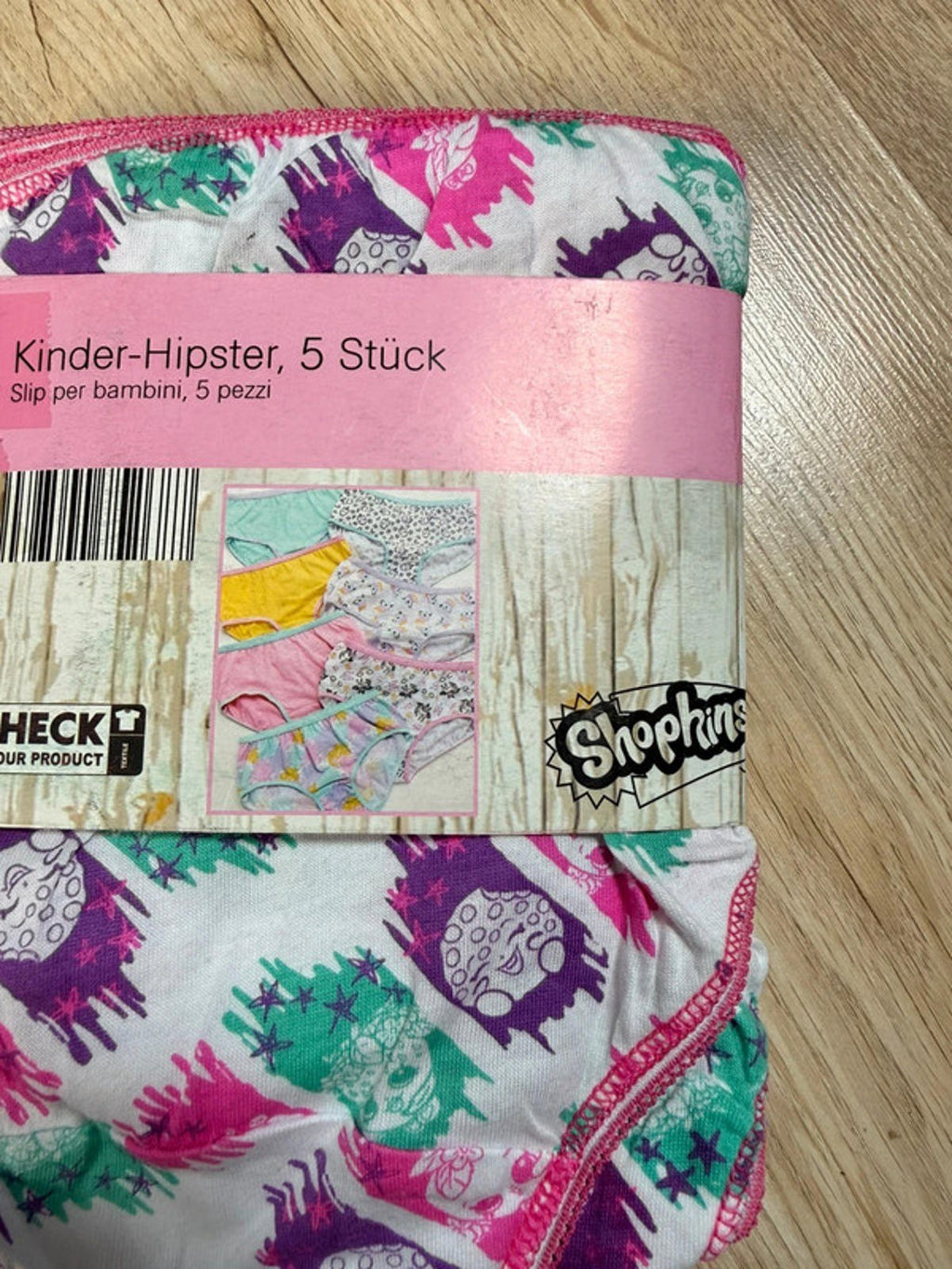 NEW Shopkins 5 Pack Hipster Knickers Girls 8 Years - Back On The Shelves High Street Discount Outlet Online UK