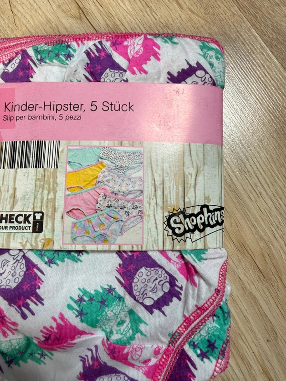 NEW Shopkins 5 Pack Hipster Knickers Girls 8 Years - Back On The Shelves High Street Discount Outlet Online UK