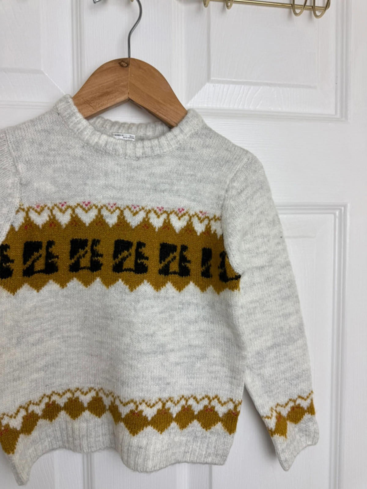 Palomino Kids Light Grey Fair Isle Knit Jumper - Unisex 3 Years - Back On The Shelves High Street Discount Outlet Online UK