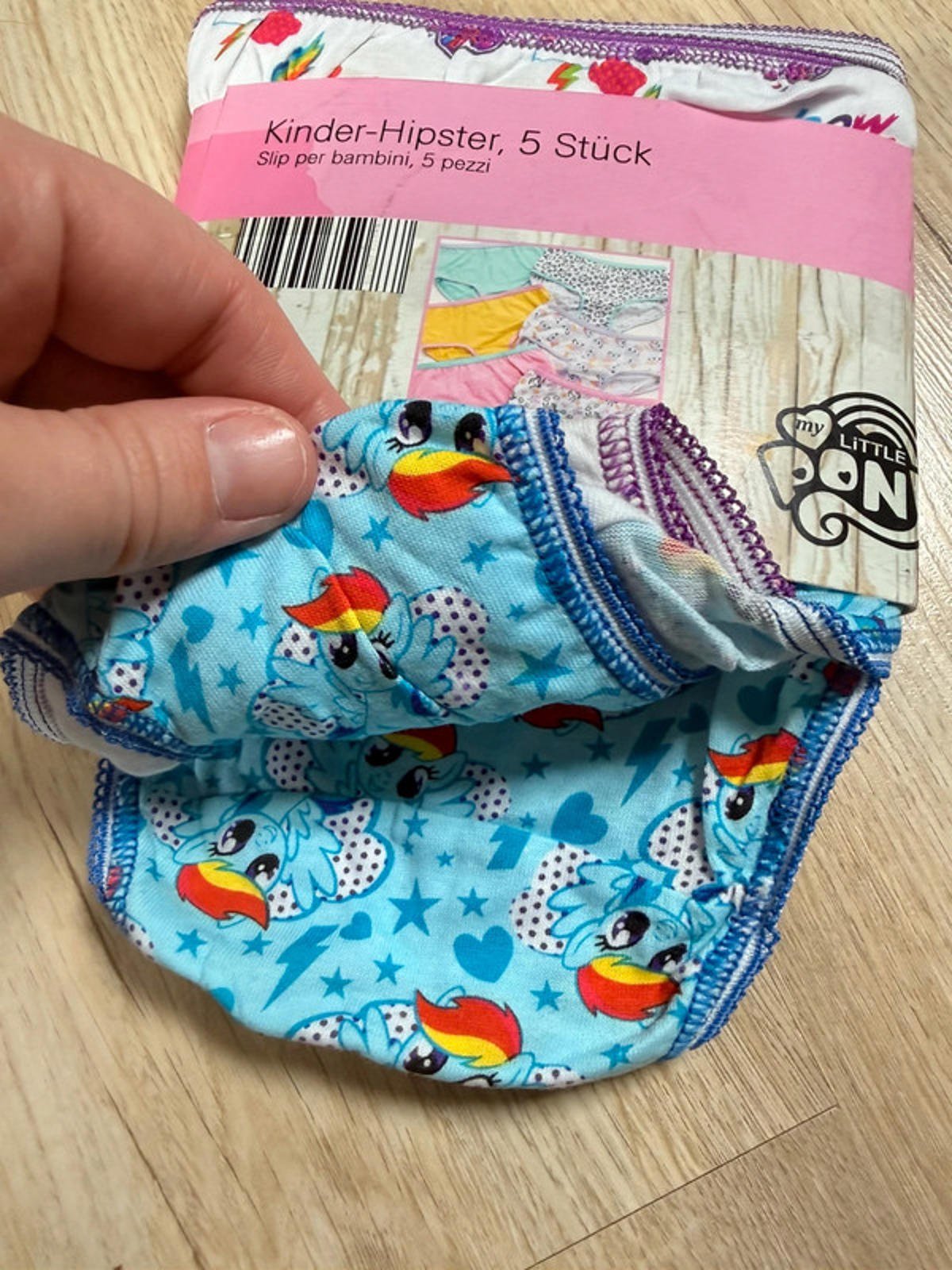 NEW Lycra My Little Pony 5 Pack Hipster Knickers Girls 6 Years - Back On The Shelves High Street Discount Outlet Online UK