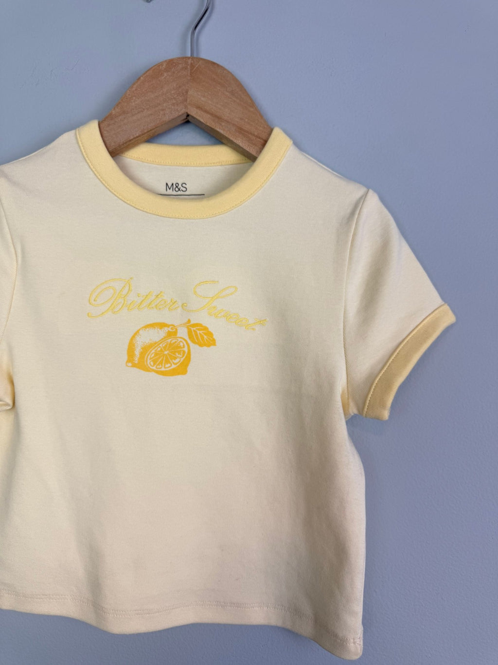 Ex MS Lemon Short Sleeve Top - Girls 6 - 16 Years - Back On The Shelves High Street Discount Outlet Online UK