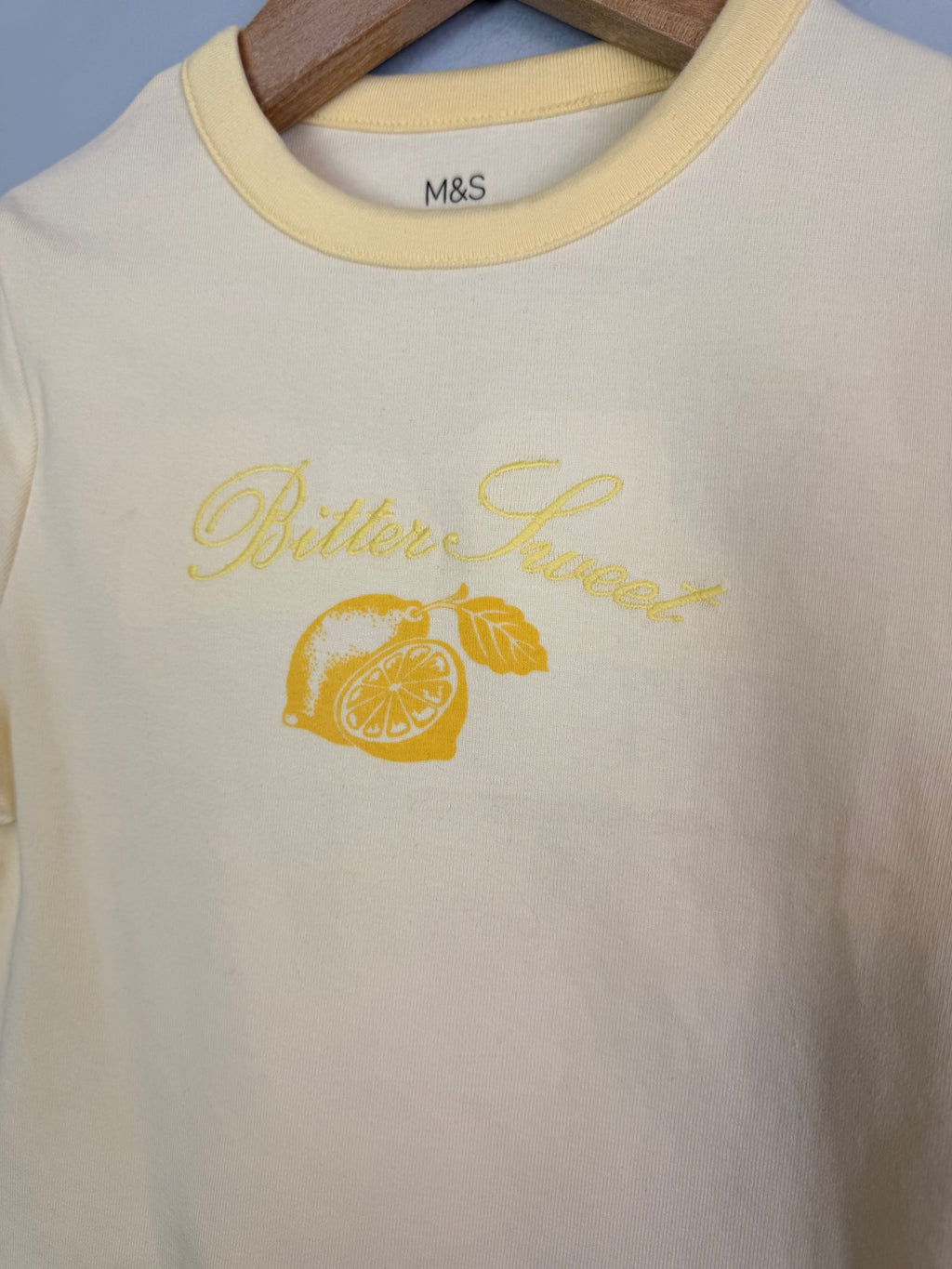 Ex MS Lemon Short Sleeve Top - Girls 6 - 16 Years - Back On The Shelves High Street Discount Outlet Online UK