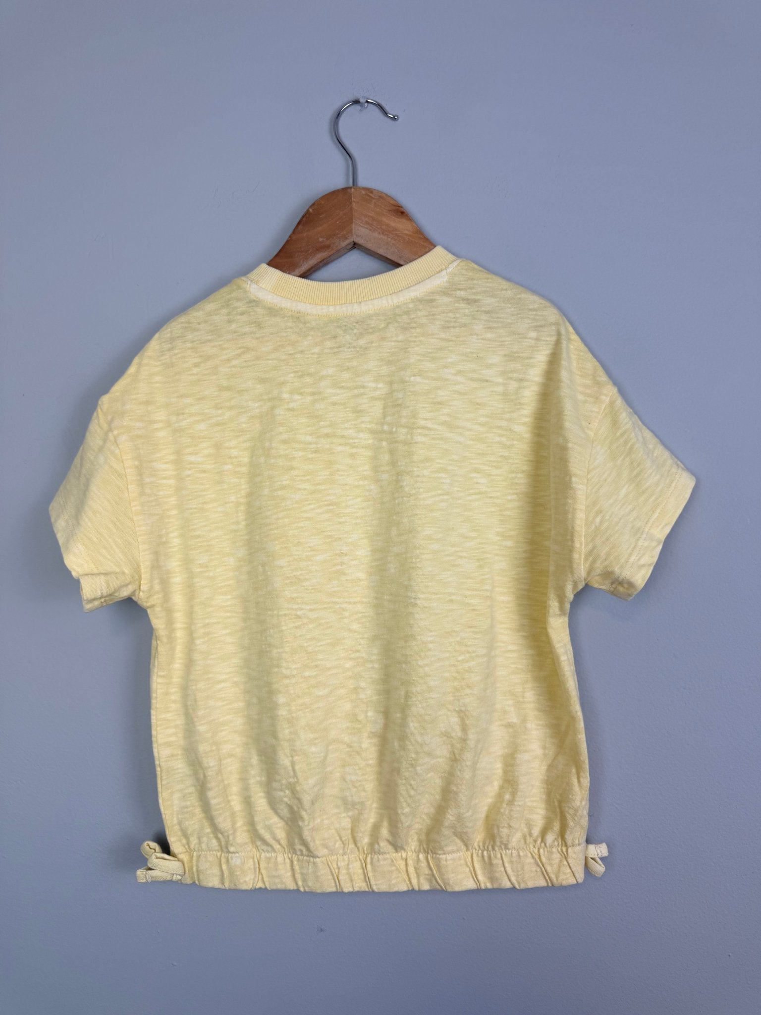 Ex MS Yellow Floral Short Sleeve Top - Girls 2 - 8 Years - Back On The Shelves High Street Discount Outlet Online UK