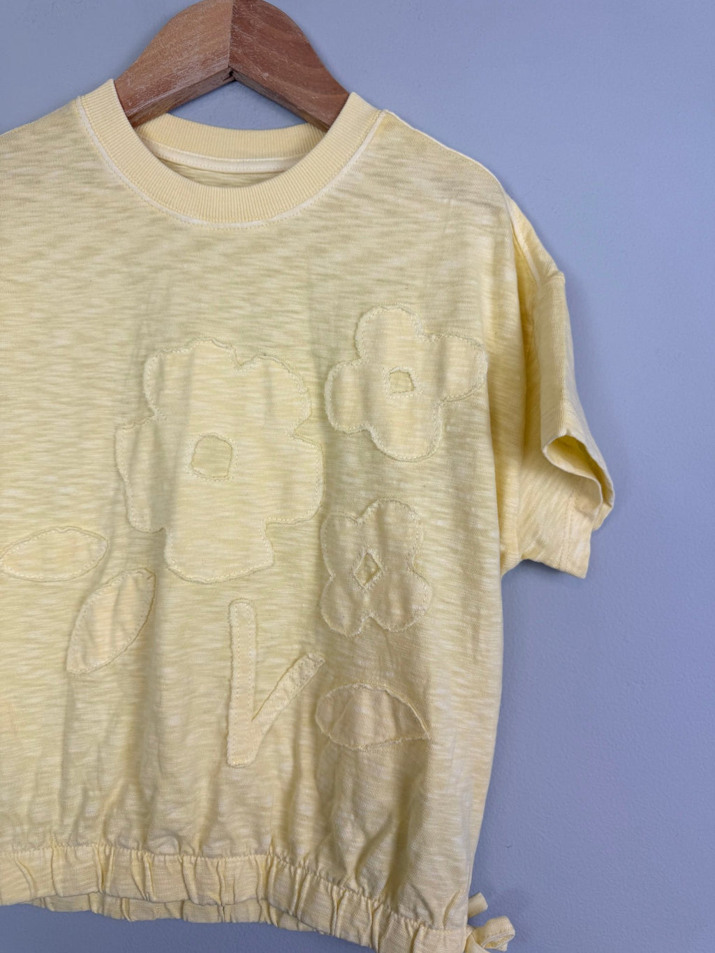 Ex MS Yellow Floral Short Sleeve Top - Girls 2 - 8 Years - Back On The Shelves High Street Discount Outlet Online UK