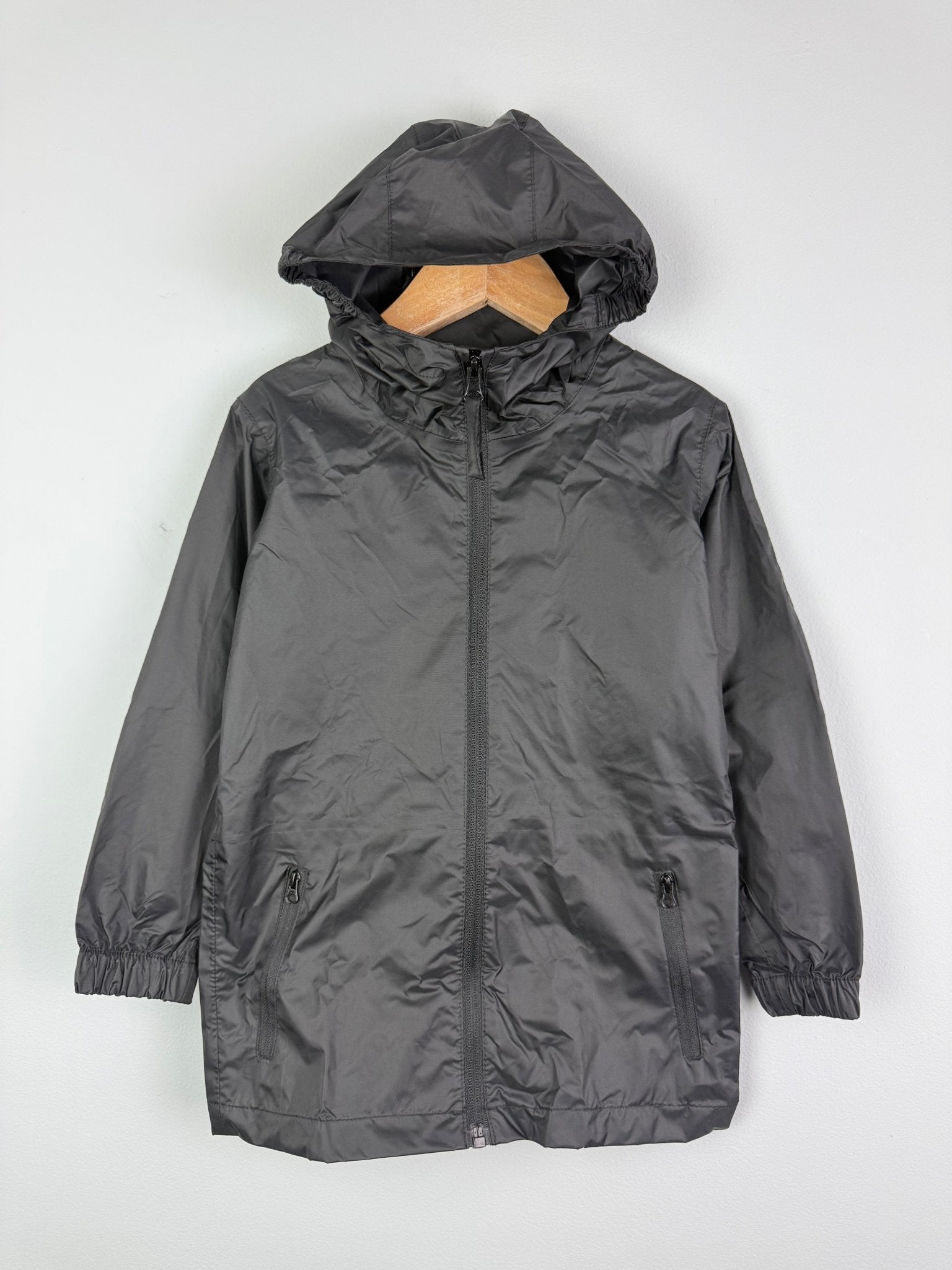 Ex Regatta Black Navy Packaway Rain Jacket - Unisex 2 - 13 Years - Back On The Shelves High Street Discount Outlet Online UK