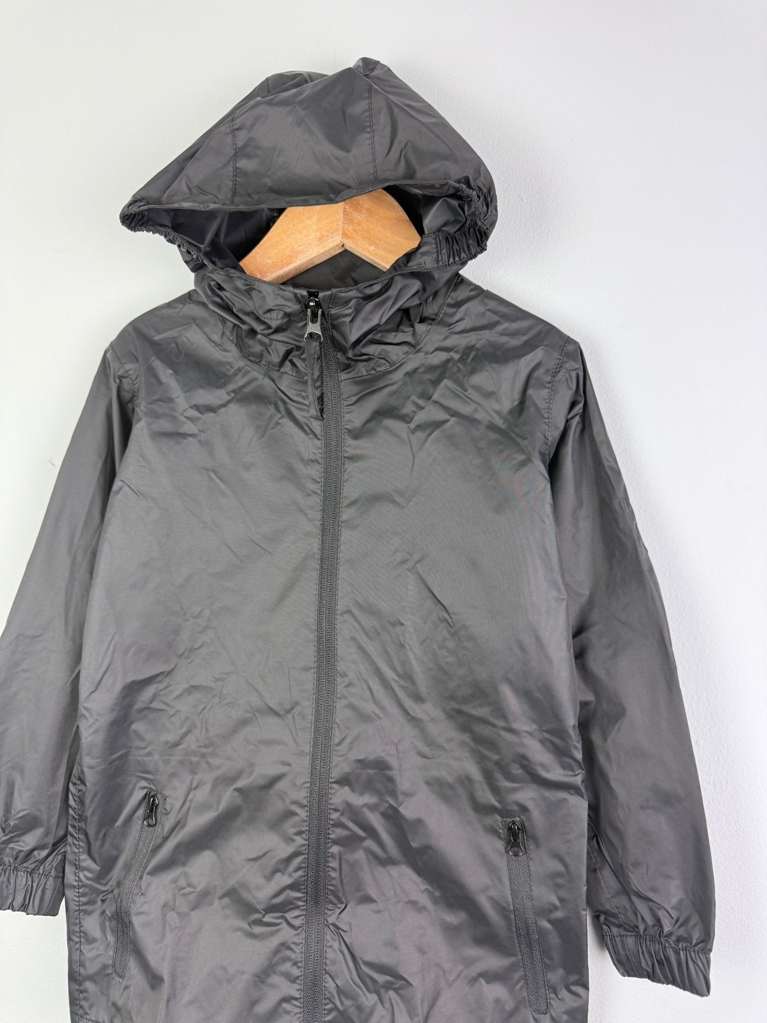 Ex Regatta Black Navy Packaway Rain Jacket - Unisex 2 - 13 Years - Back On The Shelves High Street Discount Outlet Online UK