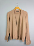 Ladies Ex MS Gold Shimmer Open Cardigan - Size M - Back On The Shelves High Street Discount Outlet Online UK