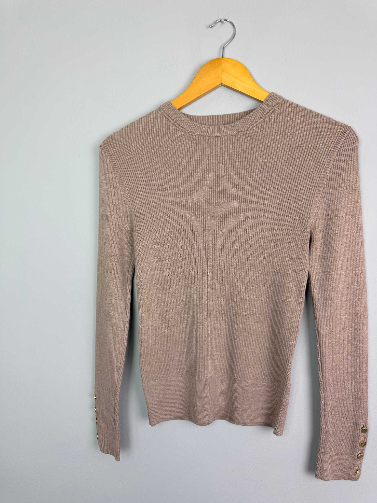 Ladies Ex MS Ribbed Long Sleeve Top - Size S - Back On The Shelves High Street Discount Outlet Online UK