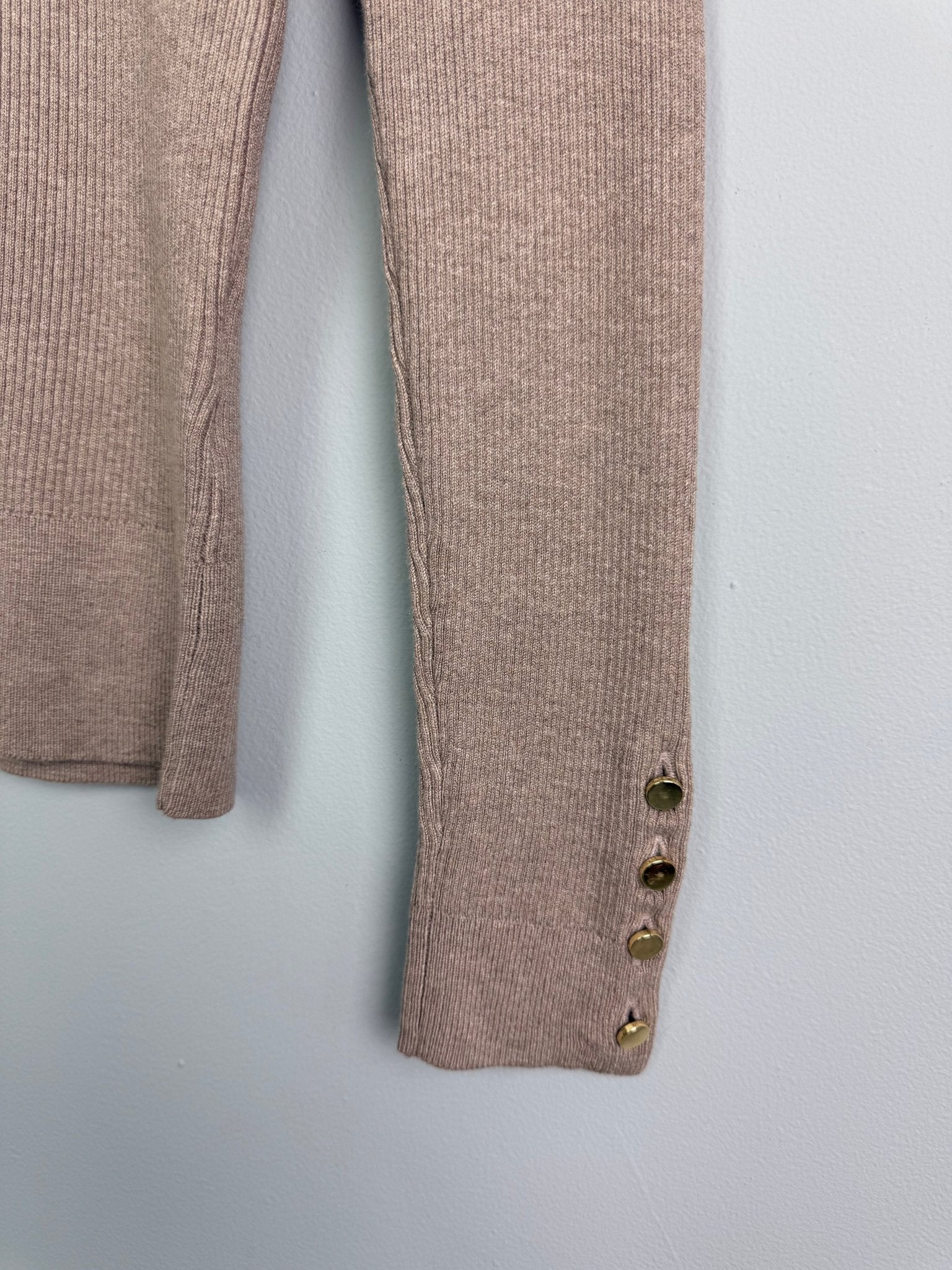 Ladies Ex MS Ribbed Long Sleeve Top - Size S - Back On The Shelves High Street Discount Outlet Online UK