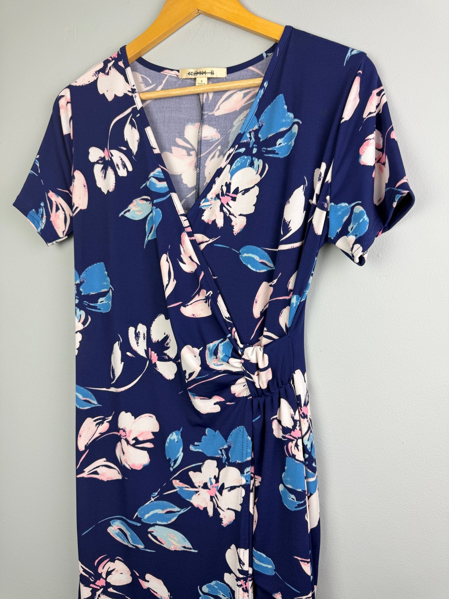 Ladies Ex NB Floral Wrap Style Dress - Sizes 8 - 18 - Back On The Shelves High Street Discount Outlet Online UK