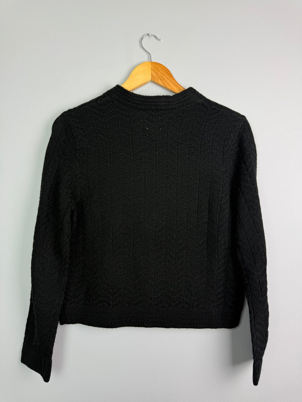 Ladies Ex RI Black Button Cardigan - Size S - Back On The Shelves High Street Discount Outlet Online UK