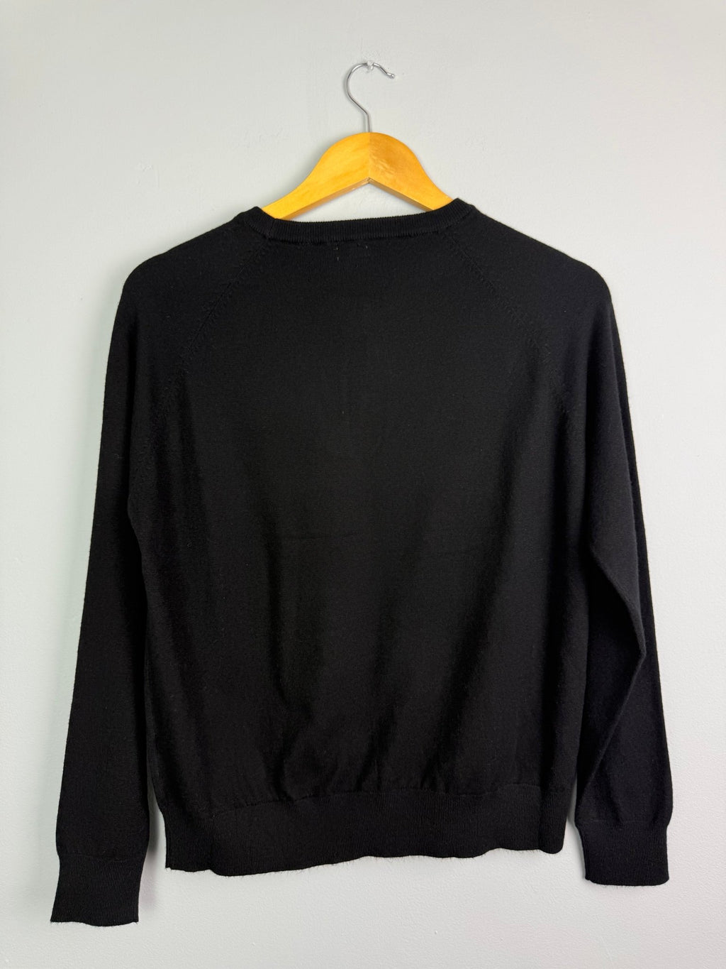 Ladies Ex RI Black Decorative Knit Jumper - Size M - Back On The Shelves High Street Discount Outlet Online UK