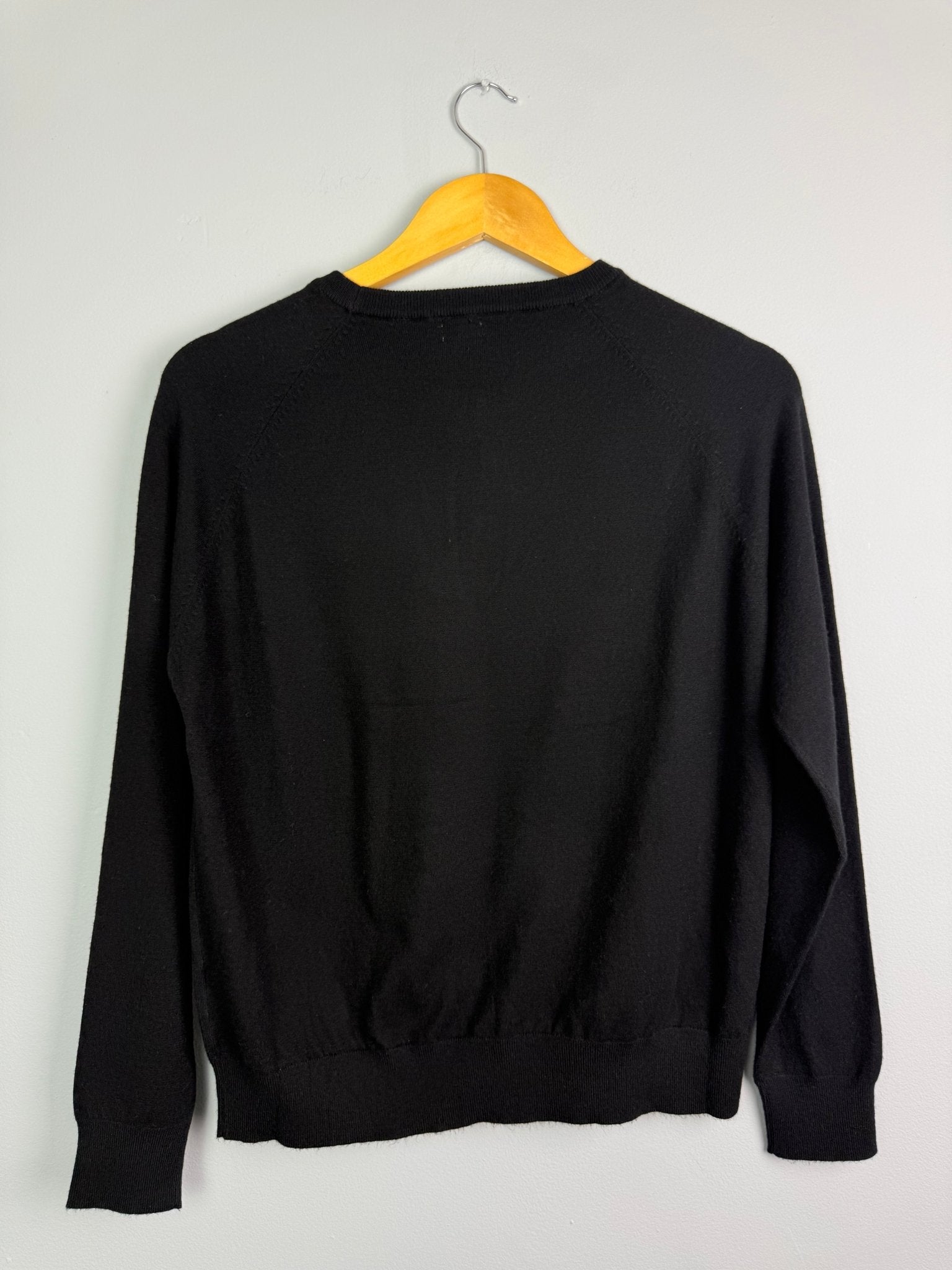 Ladies Ex RI Black Decorative Knit Jumper - Size M - Back On The Shelves High Street Discount Outlet Online UK