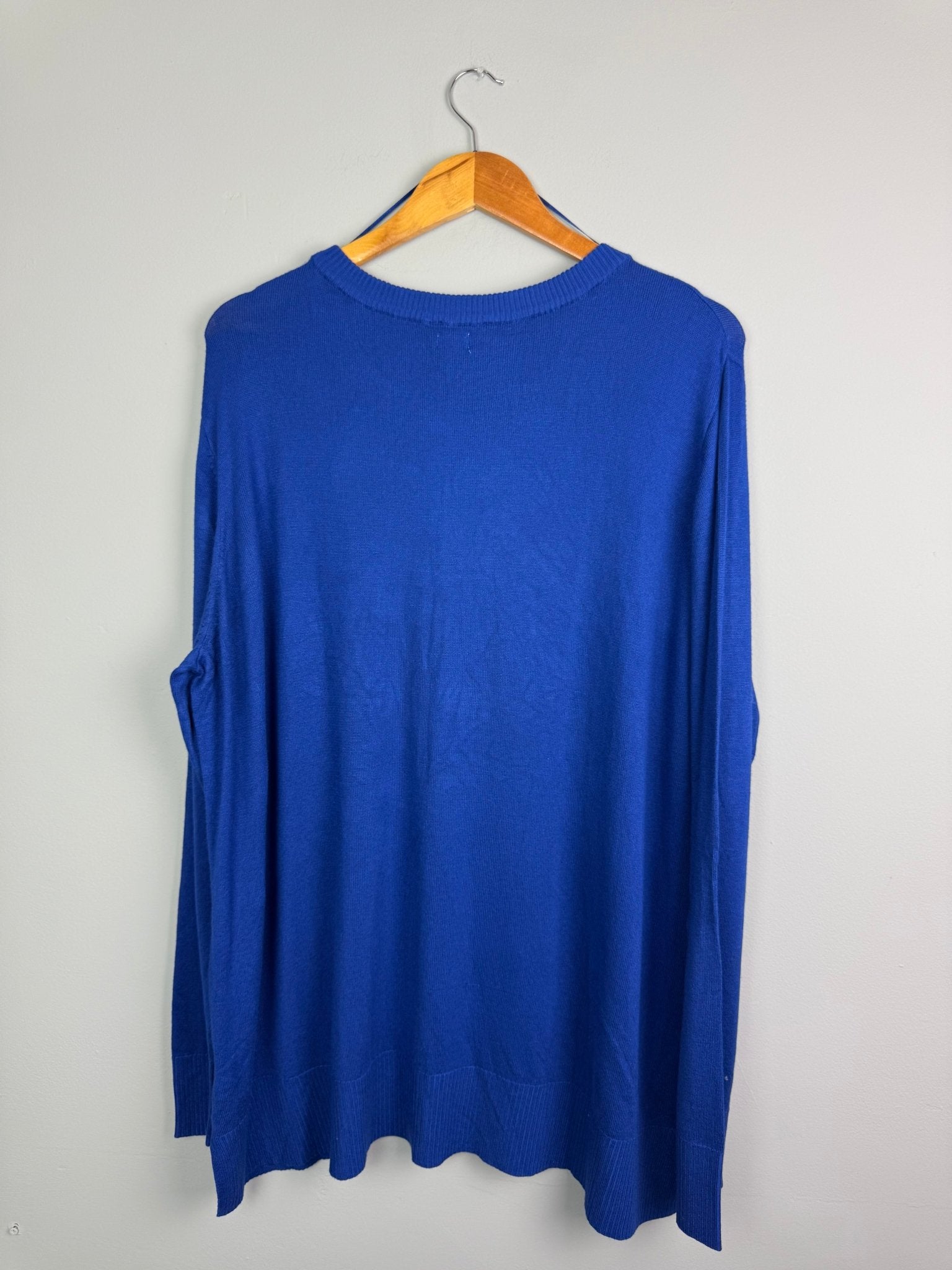 Ladies Ex RI Blue Knit Jumper - Size XL - Back On The Shelves High Street Discount Outlet Online UK