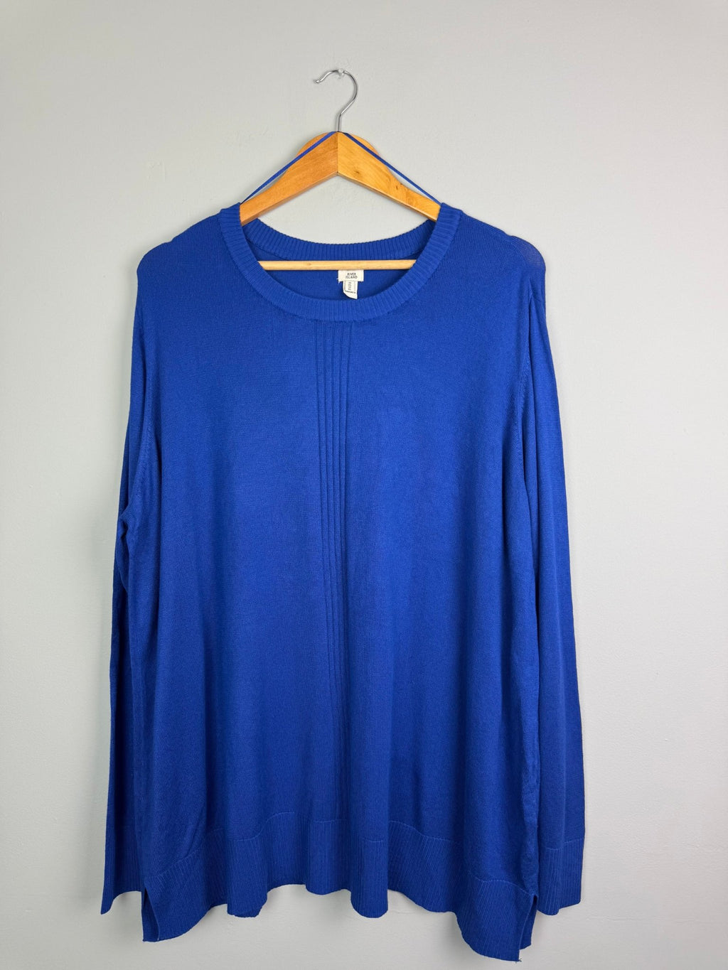 Ladies Ex RI Blue Knit Jumper - Size XL - Back On The Shelves High Street Discount Outlet Online UK