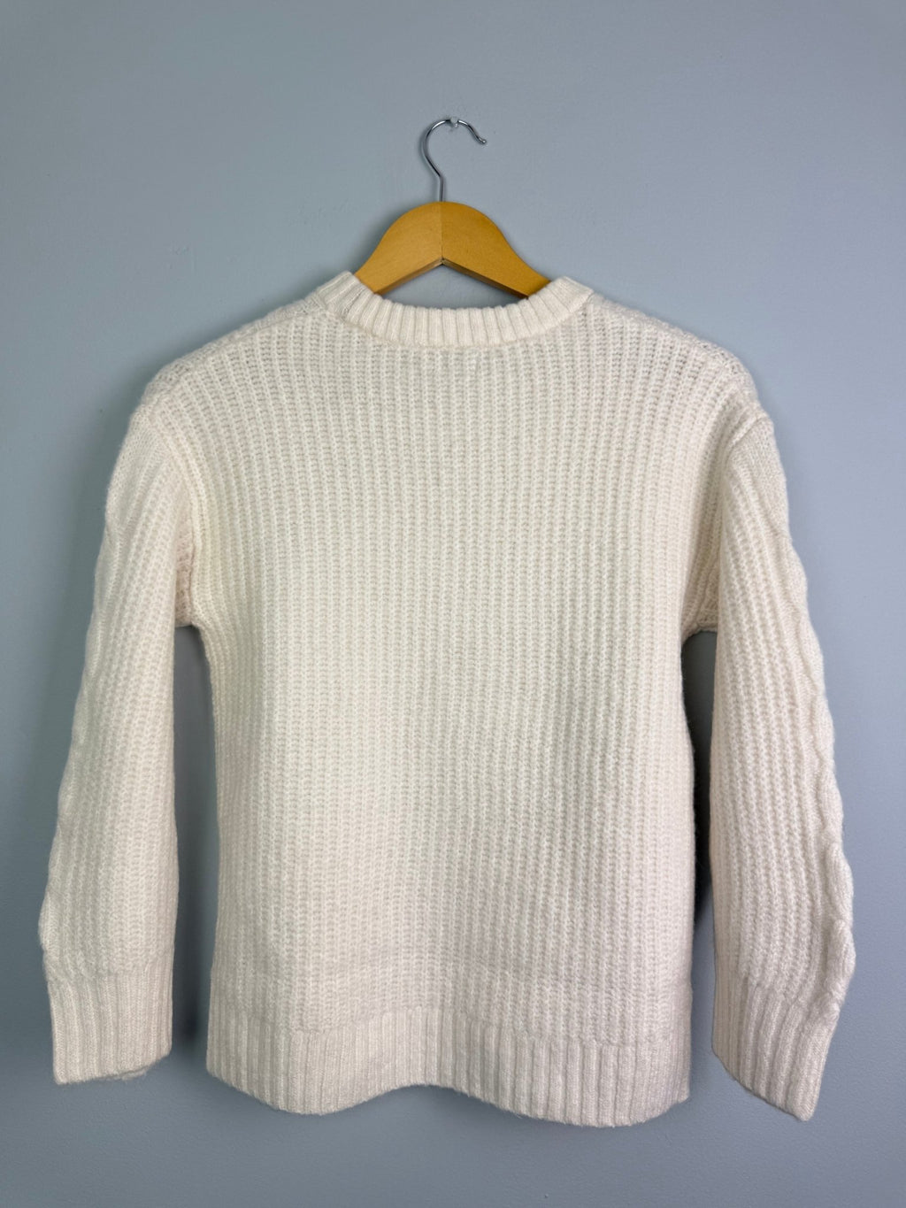 Ladies Ex RI Cream Cable Knit Jumper - Size S - Back On The Shelves High Street Discount Outlet Online UK