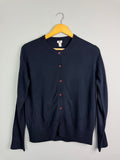 Ladies Ex RI Navy Button Cardigan - Size S - Back On The Shelves High Street Discount Outlet Online UK