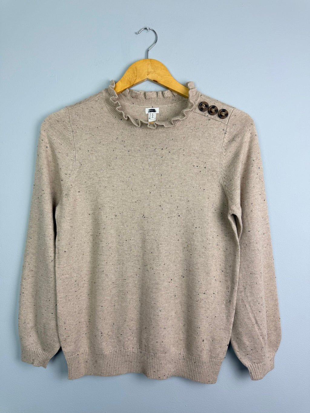 Ladies Ex RI Speckled Fine Knit Jumper - Size XS - Back On The Shelves High Street Discount Outlet Online UK