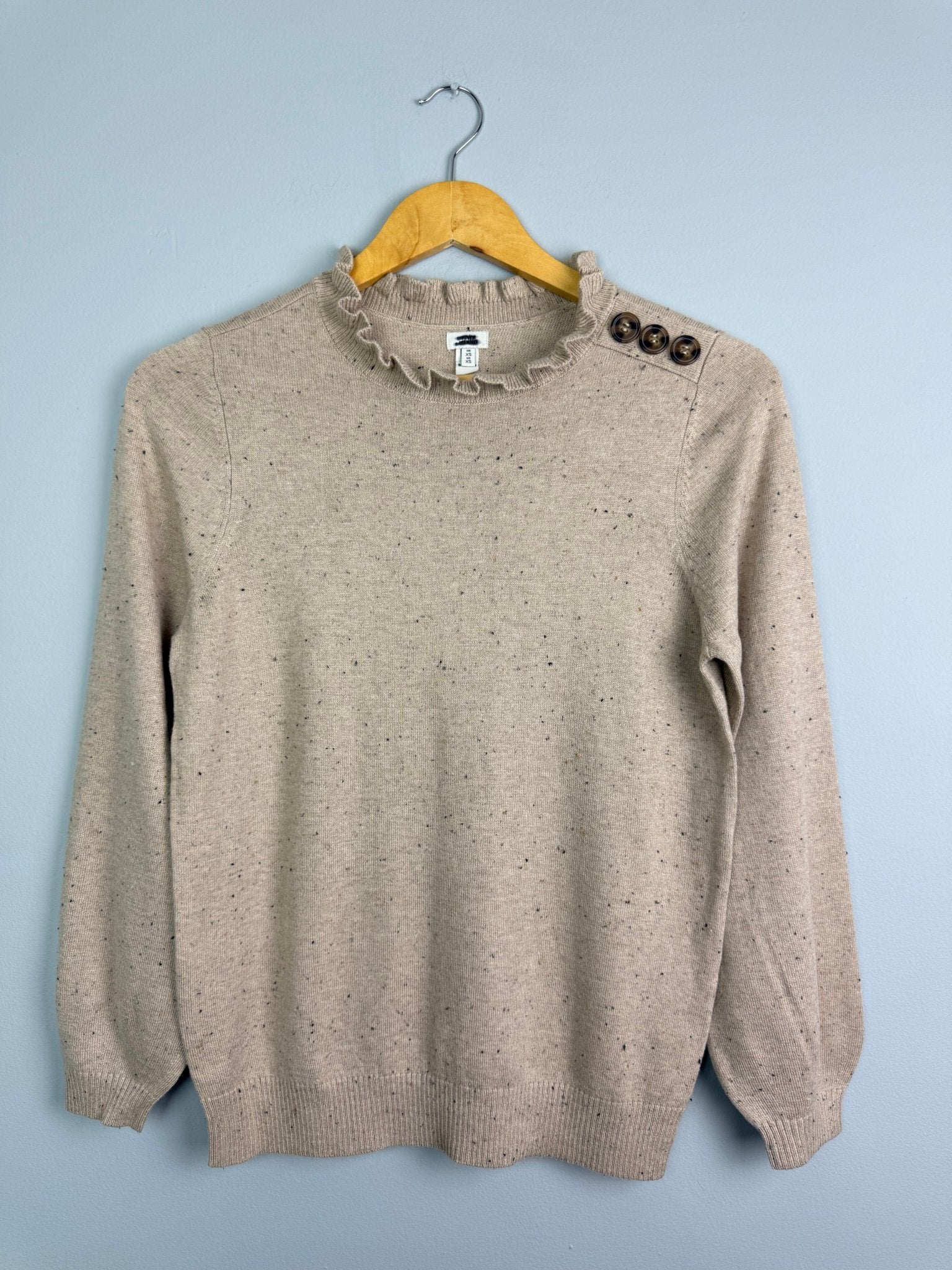 Ladies Ex RI Speckled Fine Knit Jumper - Size XS - Back On The Shelves High Street Discount Outlet Online UK