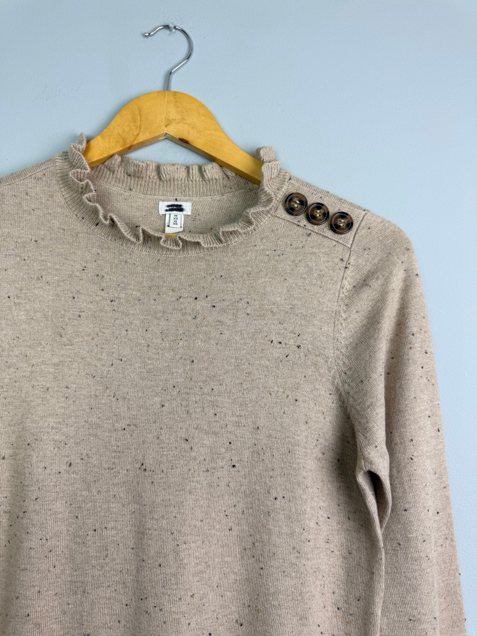 Ladies Ex RI Speckled Fine Knit Jumper - Size XS - Back On The Shelves High Street Discount Outlet Online UK