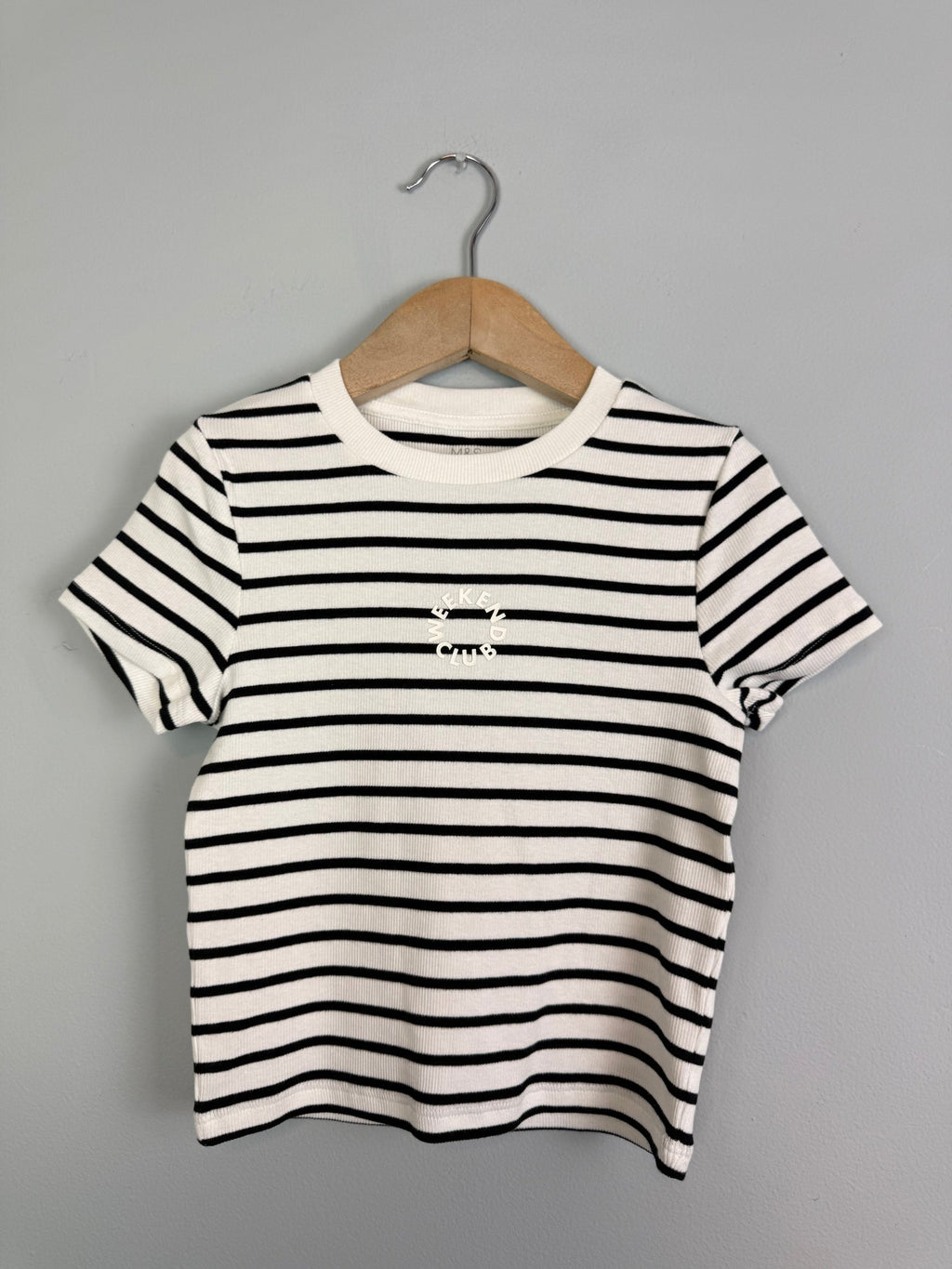 NEW Ex MS Striped Short Sleeve Top - Girls 2 - 16 Years - Back On The Shelves High Street Discount Outlet Online UK