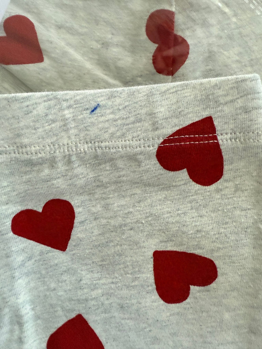 NEW M*S Red Heart Grey Leggings (2nd) - Girls 3 - 4 Years - Back On The Shelves High Street Discount Outlet Online UK