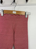 NEW M*S Red Striped Leggings - Girls 2 - 3 Years - Back On The Shelves High Street Discount Outlet Online UK