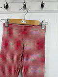 NEW M*S Red Striped Leggings - Girls 4 - 5 Years - Back On The Shelves High Street Discount Outlet Online UK
