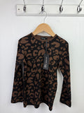 NEW Animal Print Top - Girls 1.5 - 6 Years - Back On The Shelves High Street Discount Outlet Online UK
