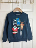 NEW TWF Jingle Dab Christmas Jumper - Unisex 3 - 8 Years - Back On The Shelves High Street Discount Outlet Online UK