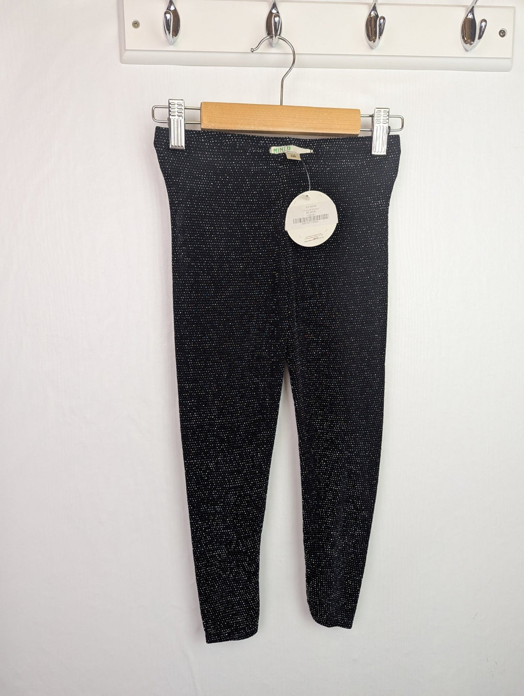 NWOT's Mini B Black Sparkle Leggings - Girls 2 - 3 Years - Back On The Shelves High Street Discount Outlet Online UK