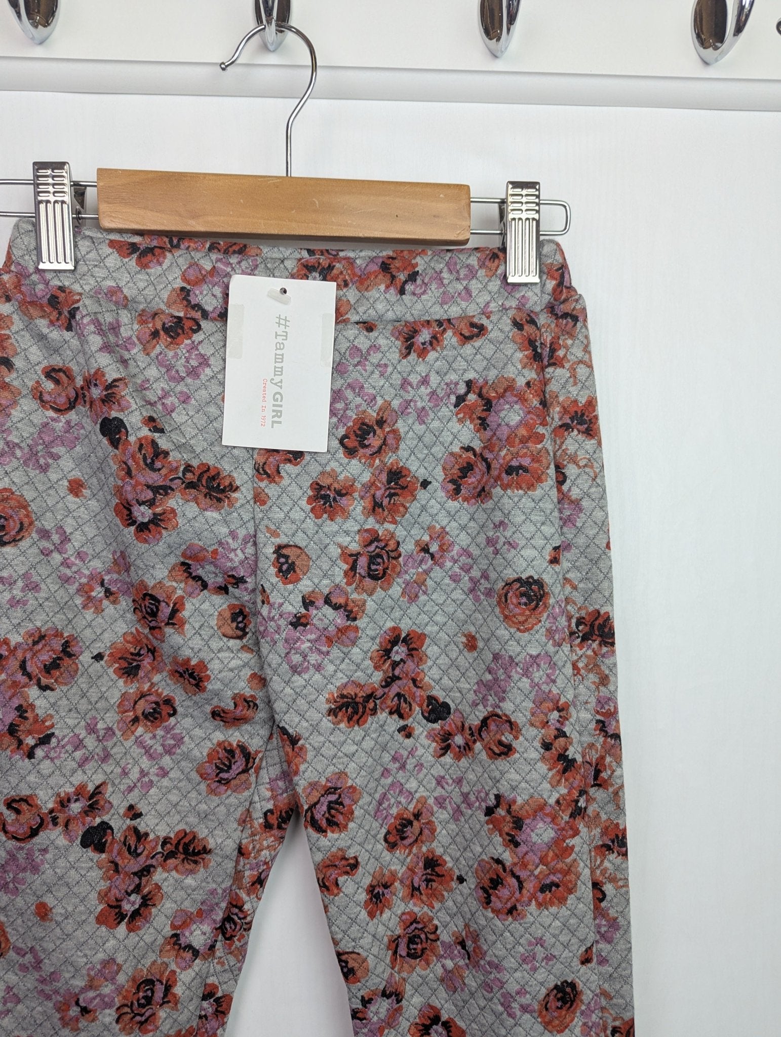 NWOT's Tammy Girl Grey Floral Leggings - Girls 15 - 16 Years - Back On The Shelves High Street Discount Outlet Online UK