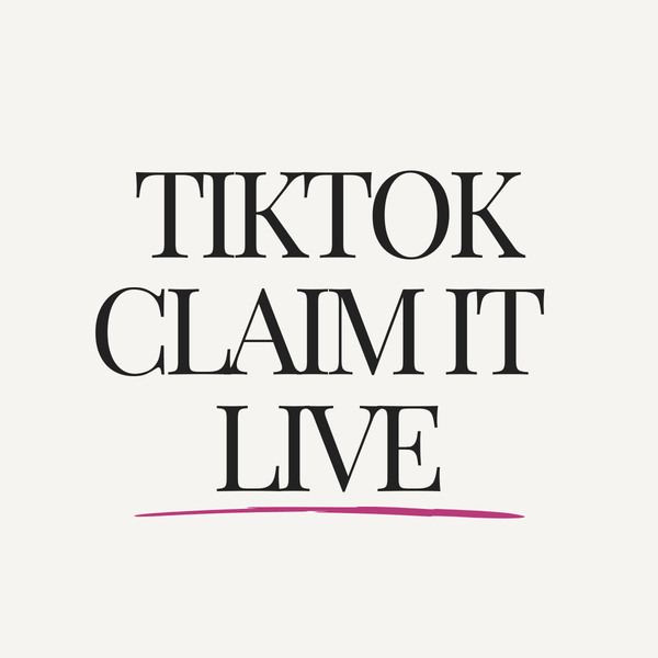 Tiktok Claim It Live - Back On The Shelves High Street Discount Outlet Online UK